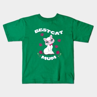 Best Cat Mum Kids T-Shirt